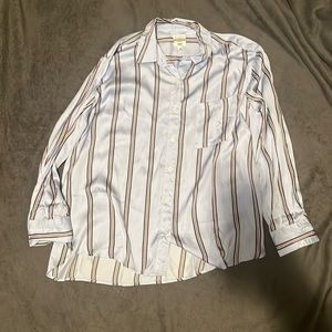 PJ-To-Party Blue Striped Long-Sleeve Shirt
